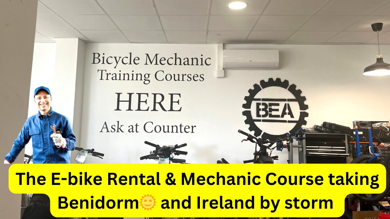 🔥 E-bike Rental & Mechanic course guidance & interview Benidorm  🌞   4K