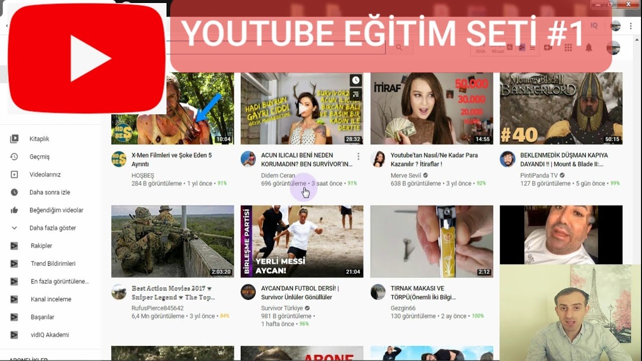 Youtube Eğitim Seti #1 ilk youtube dersi