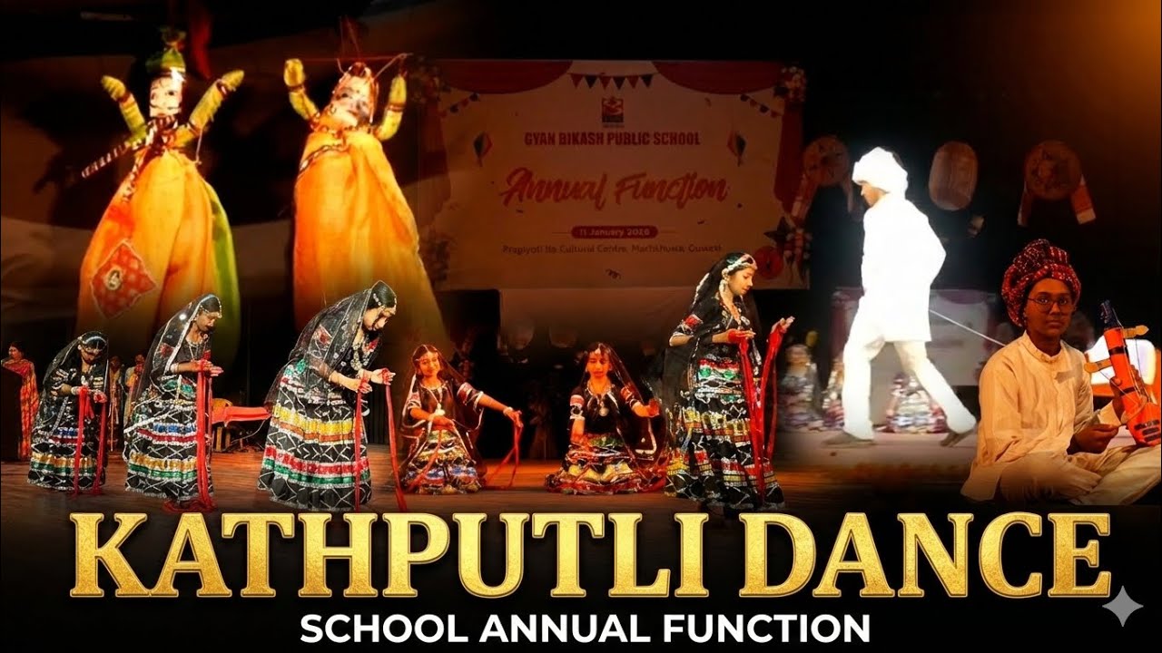 Our Students brought the magic of Kathputli & Kalbeliya alive on stage @ the Annual Function 2025–26