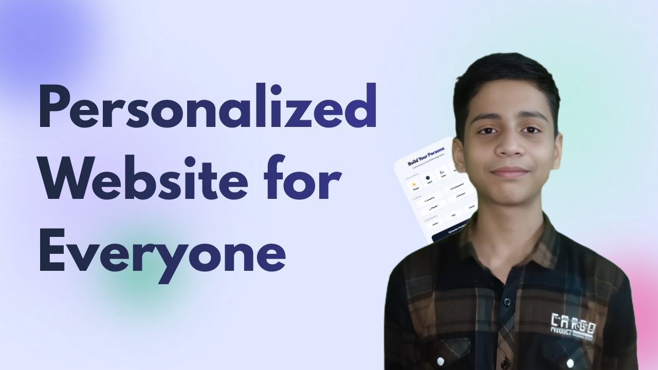 Build Personalized Website For Everyone