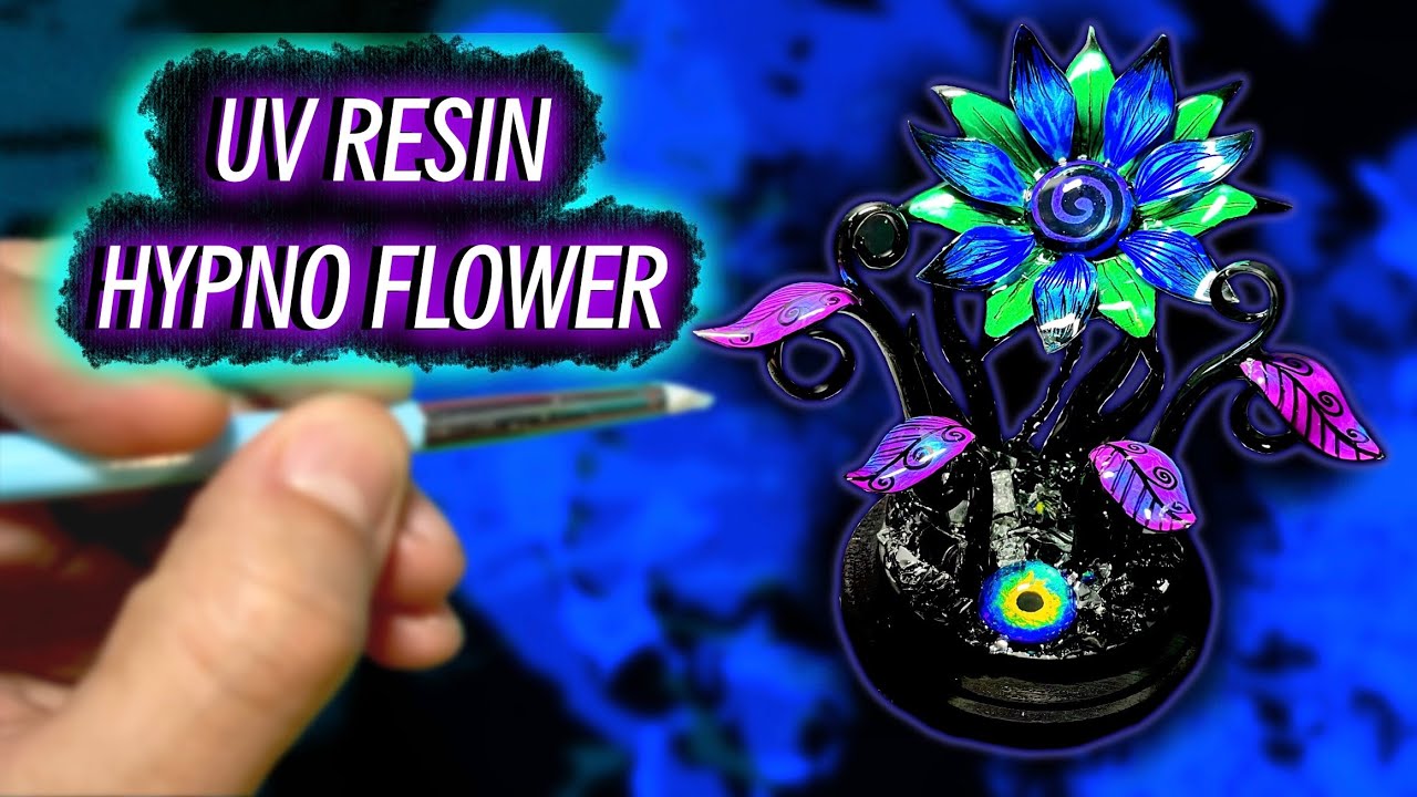 UV RESIN HYPNO FLOWER SCULPTURE!