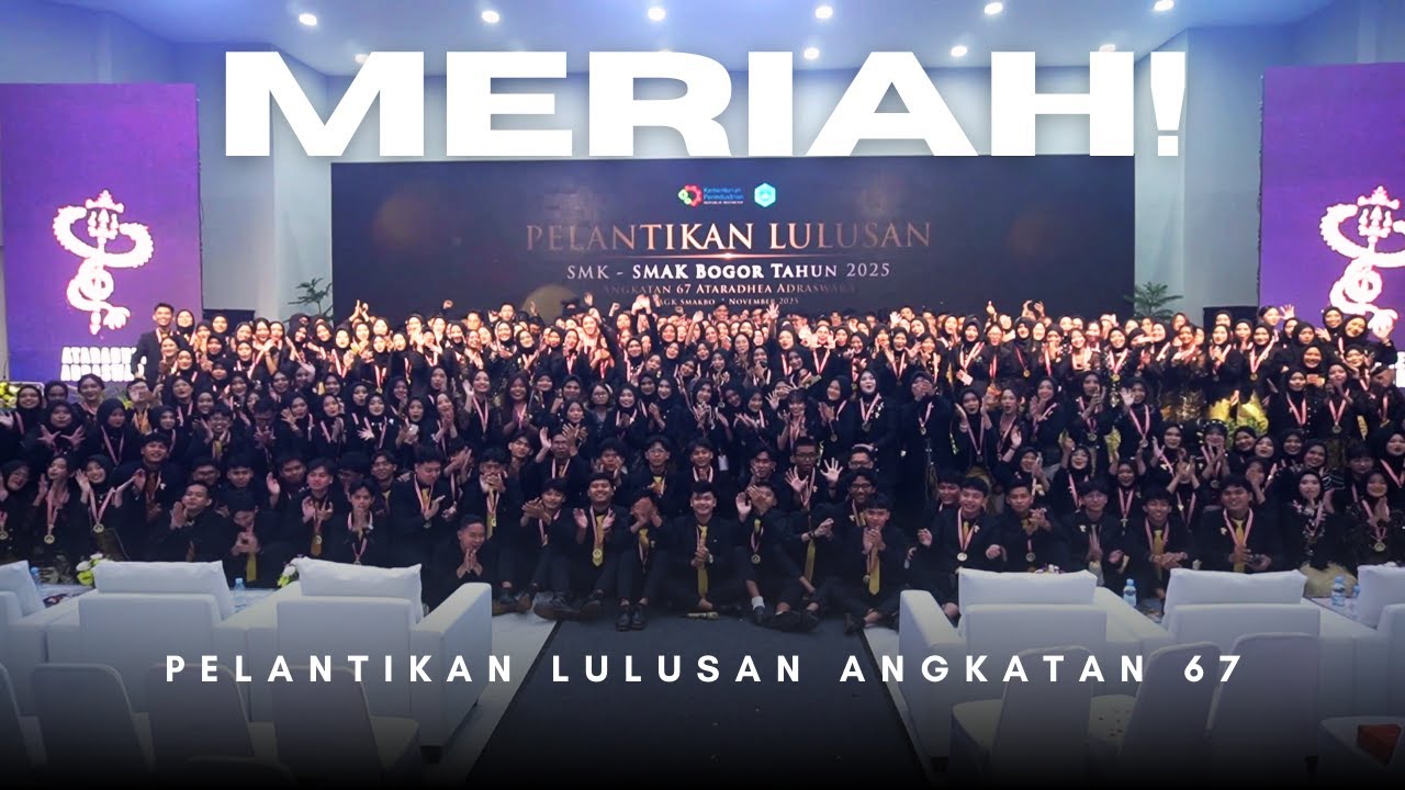 Meriah! Pelantikan Lulusan SMAKBO Angkatan 67 2025