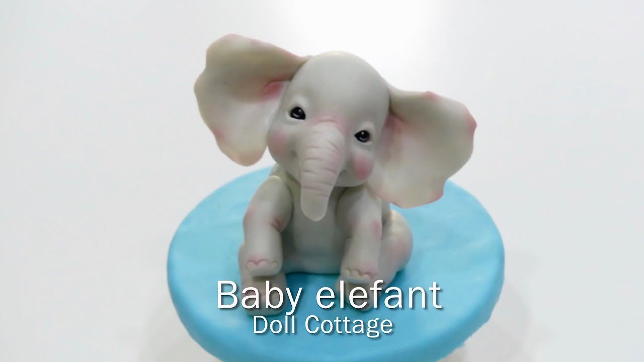 Como modelar un  ELEFANTE BEBÉ / Patricia Santoro / Porcelana fria
