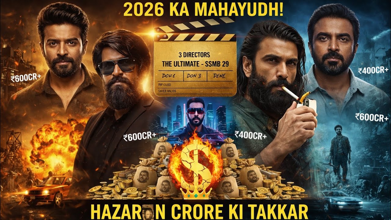 2026 Box Office Mahayudh 🔥 Toxic vs Don 3 vs SSMB29 | 1000 Crore Clash | Box Office King Kaun?