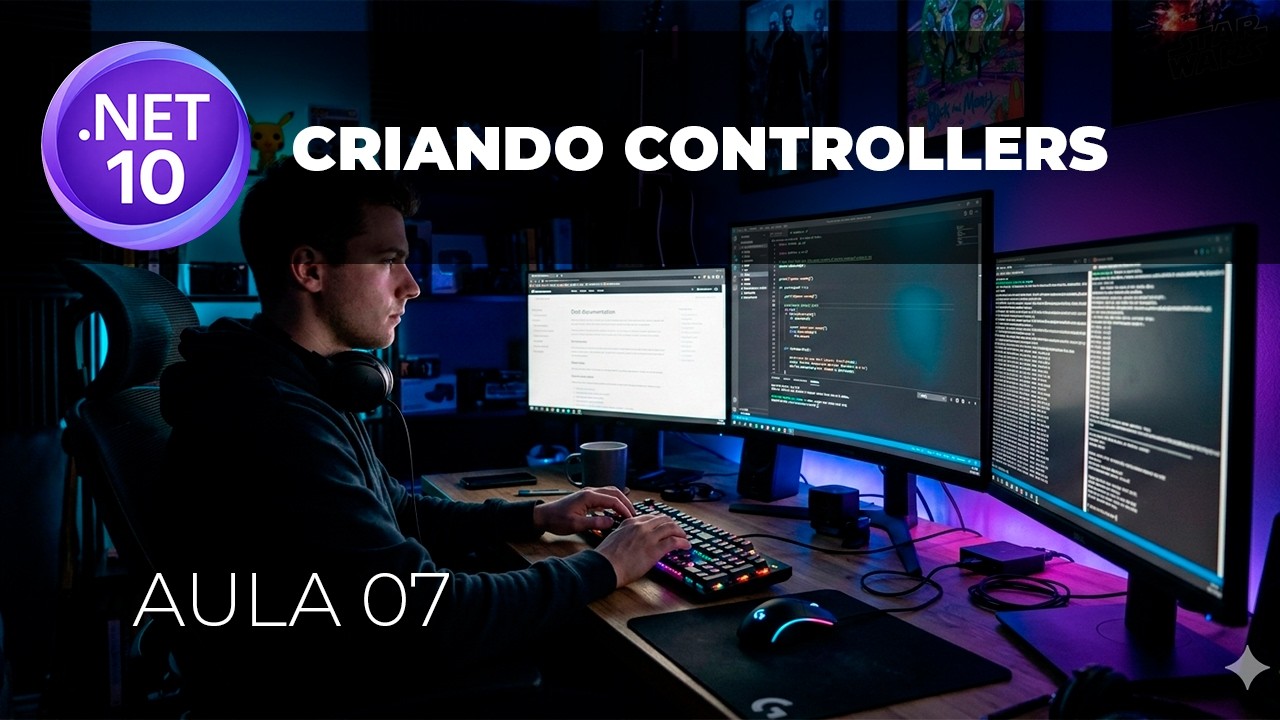 Criando Controllers no projeto de API com  .NET 10 | Aula 07