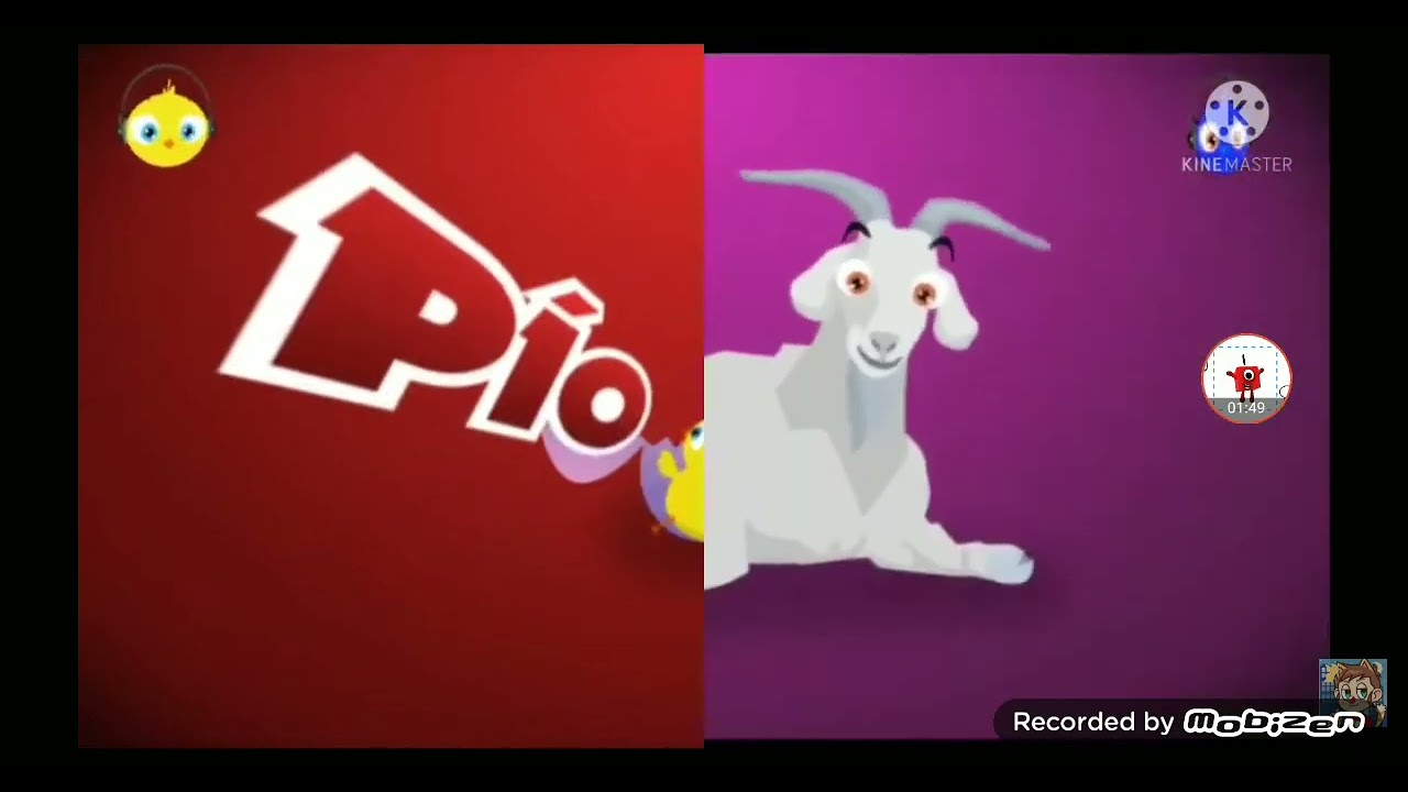 El pollito pío in split low voice