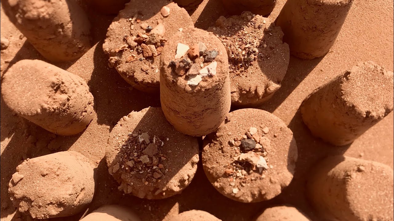 Video | brown gritty sand dyr floor crumbling 