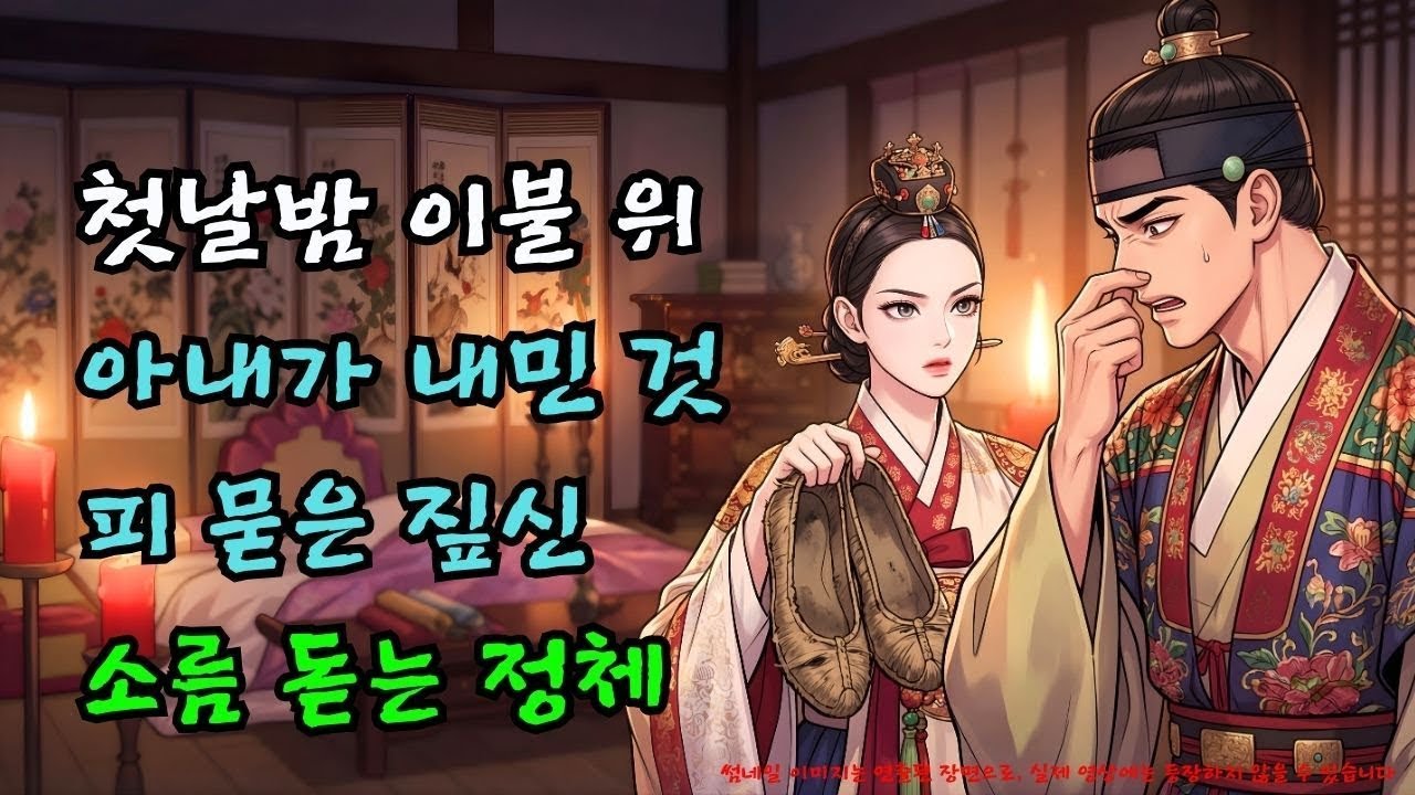 첫날밤, 신부가 이불 위에 던진 ‘썩은 짚신’ 때문에 뒤집힌 혼례의 진짜 이유 | 야담·민담·전설·설화·옛날이야기·야사·오디오북