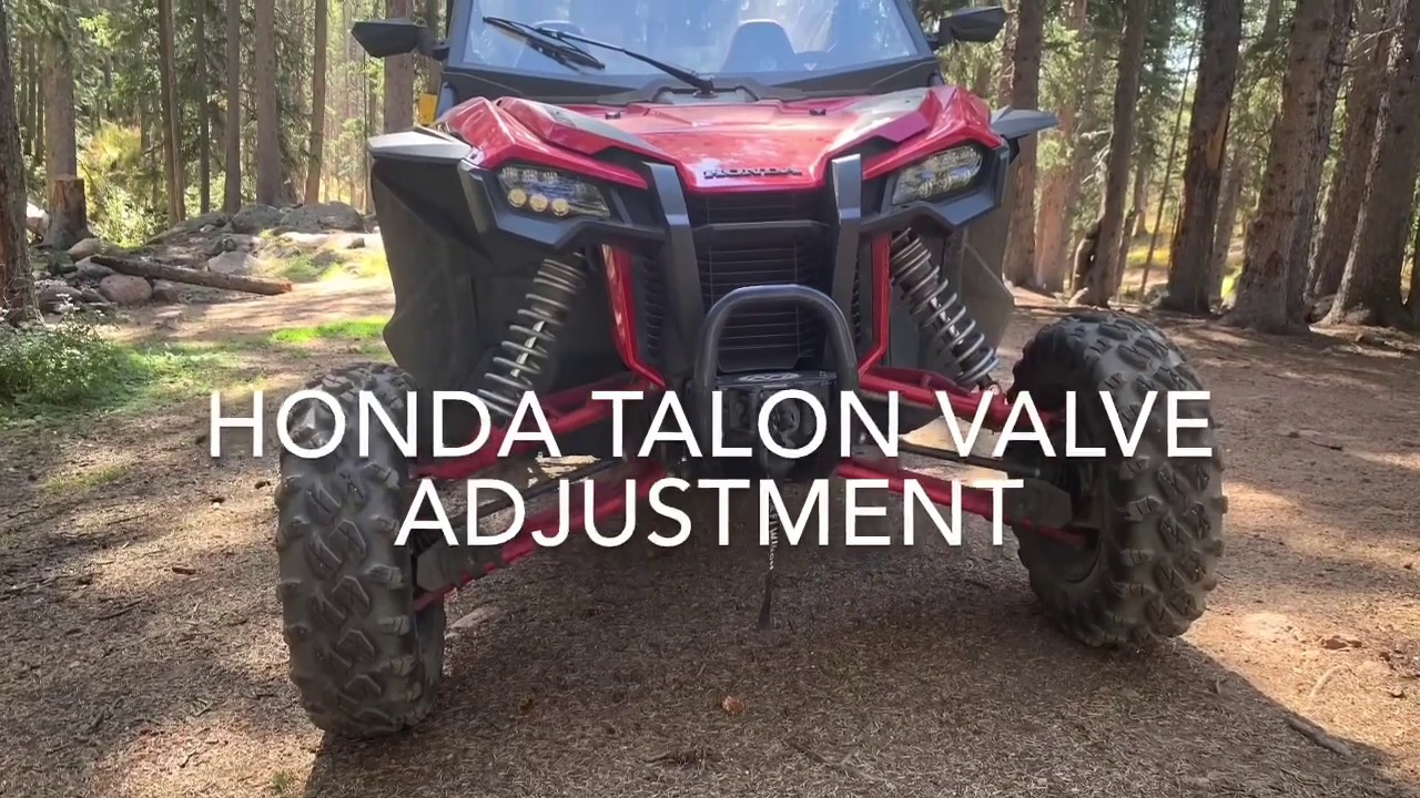 Honda Talon Valve clearance adjustment inspection check. 1000R 1000X how to every 1800 miles