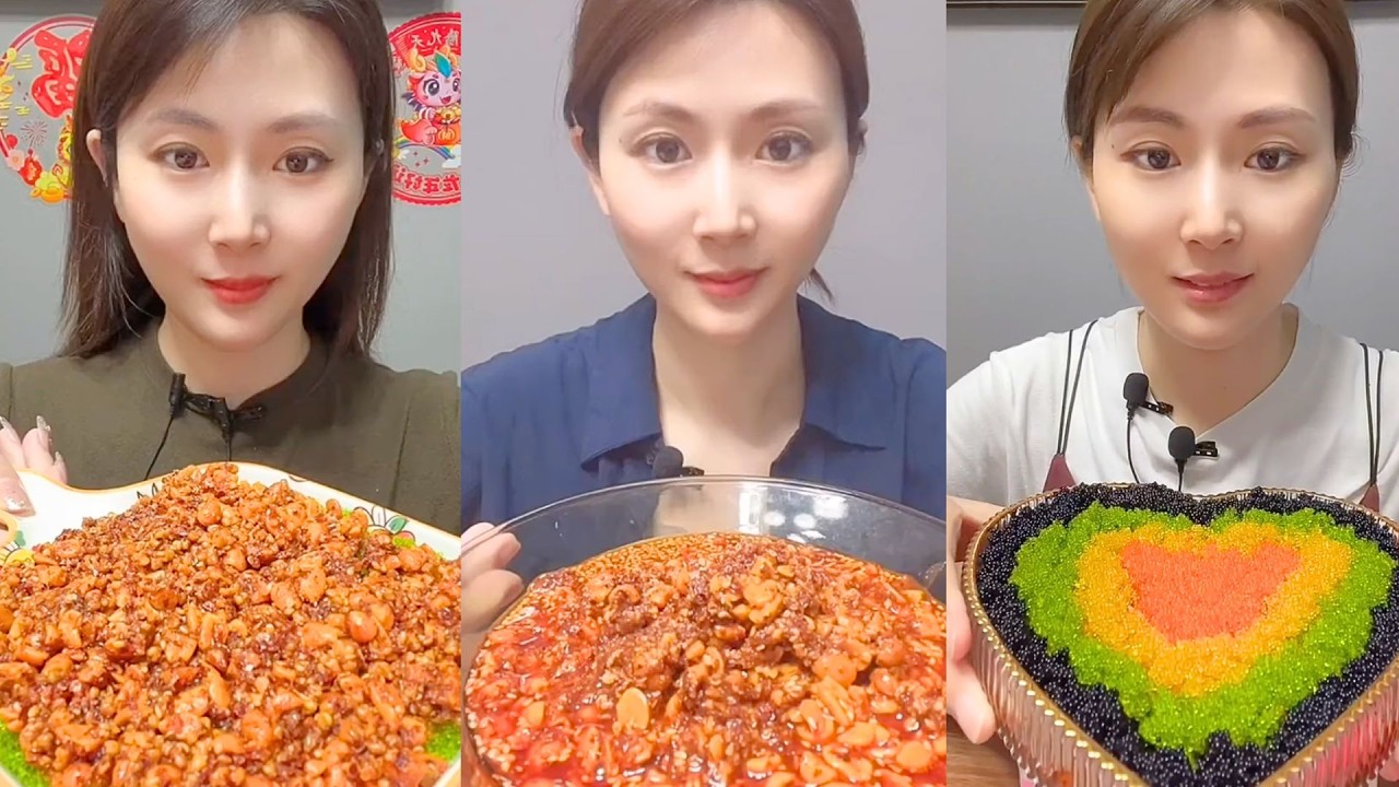 Spicy Chili Seafood Feast and Colorful Fish Roe Heart Bowl #152