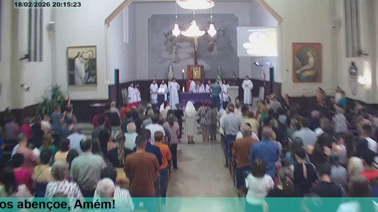Transmissão da Santa Missa na Igreja Matriz de Santa Cecília - SC