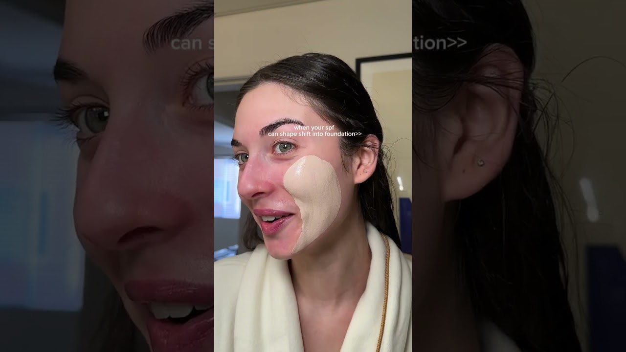 Skincare flex: finding a sunscreen that doubles as a skin-loving foundation. 🙌