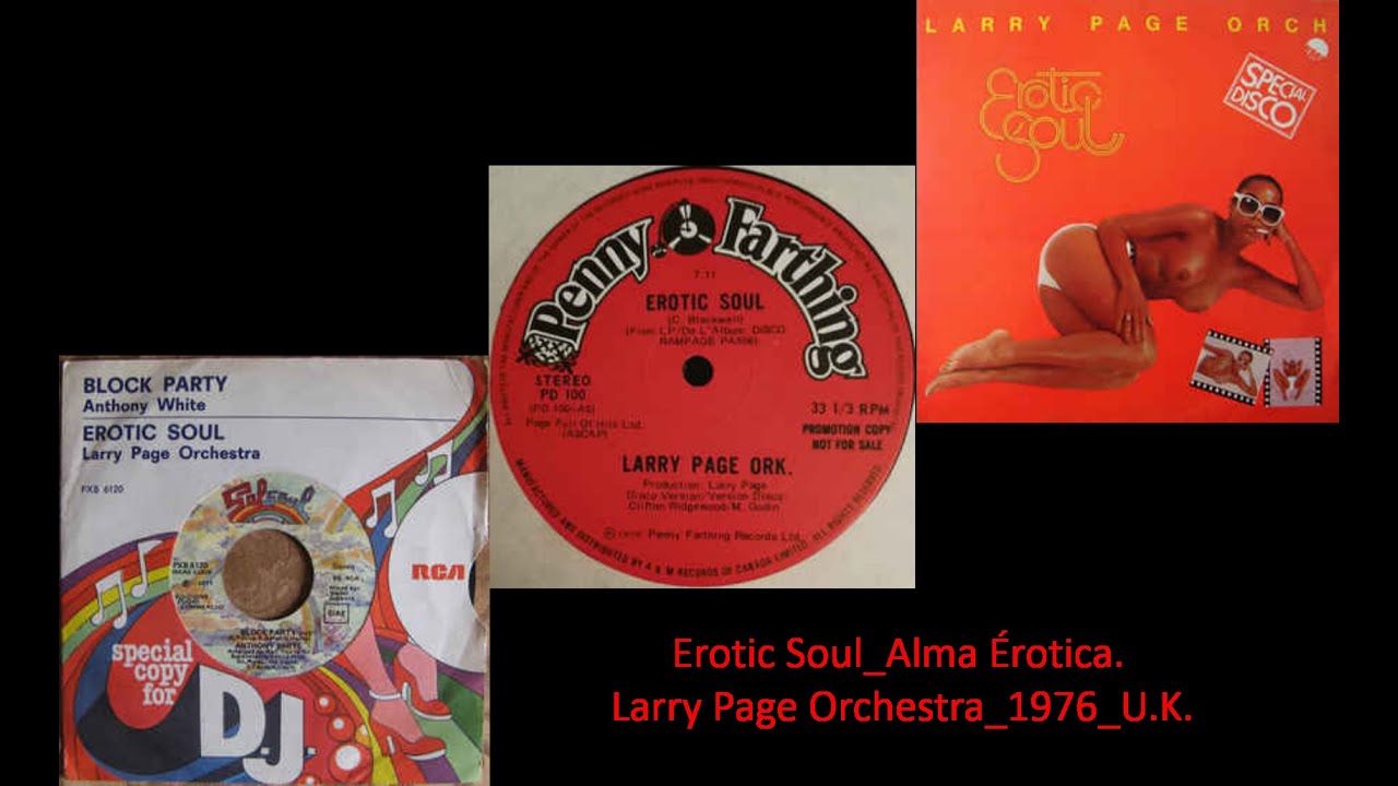 Larry Page Orchestra - Erotic Soul 1976 UK