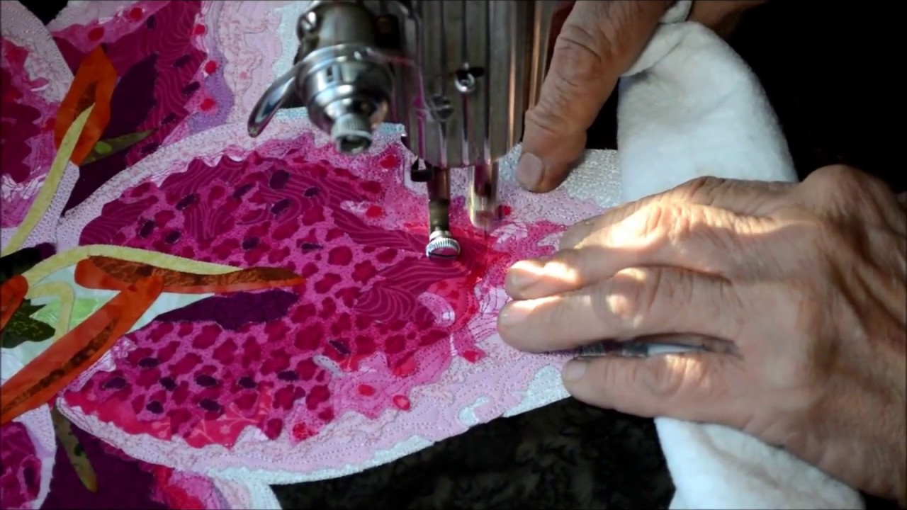 The Making of an Art Quilt-Video 6 in a series:  Thread Painting