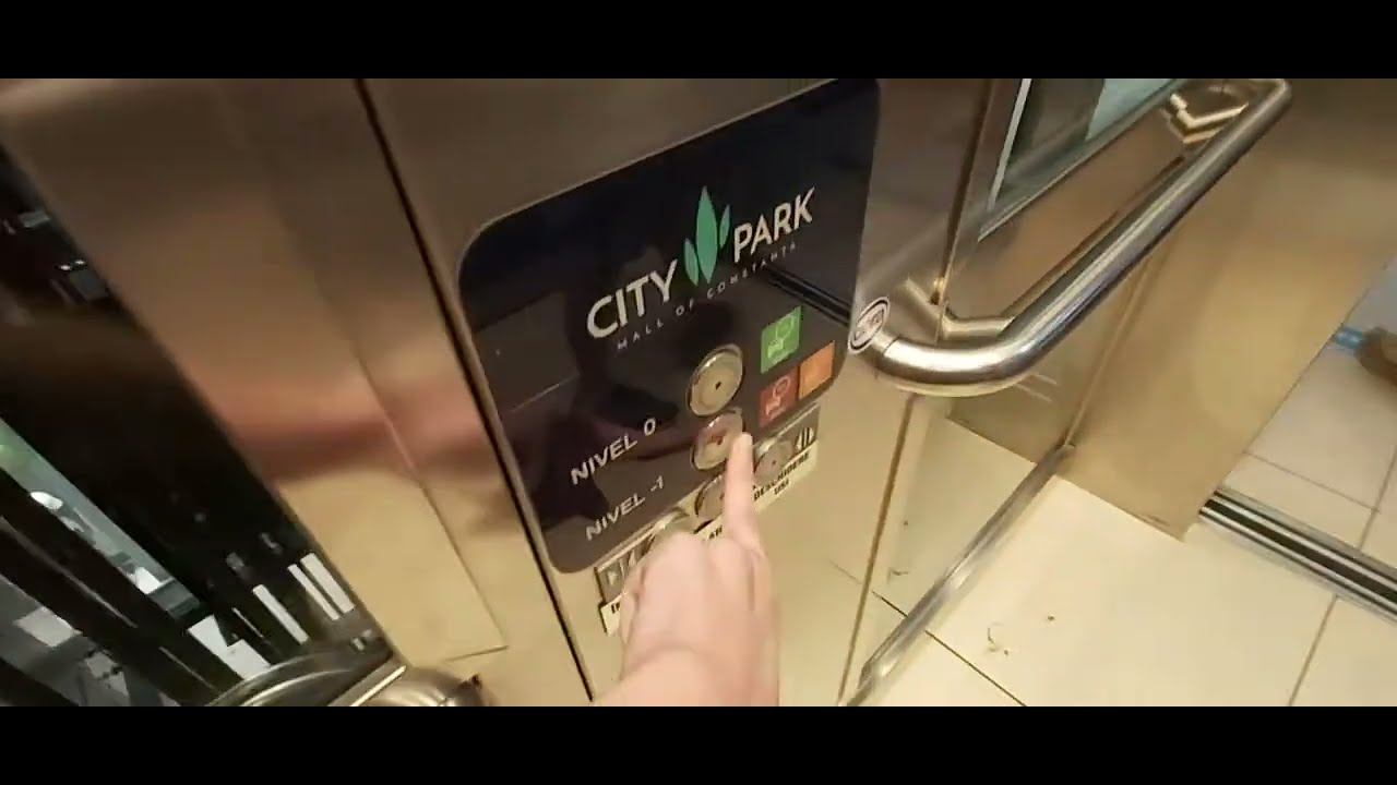 Nice 2007 KONE MonoSpace lifts at City Park Mall in Constanta, Romania