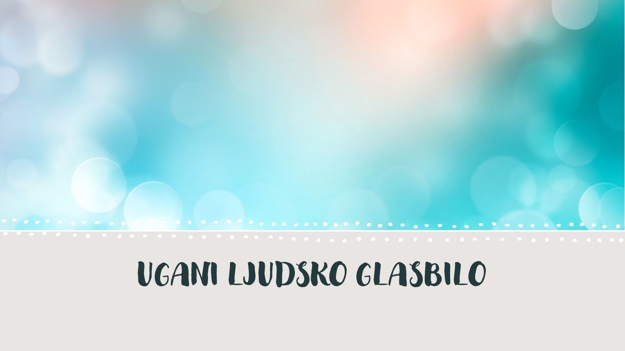 Ugani ljudsko glasbilo