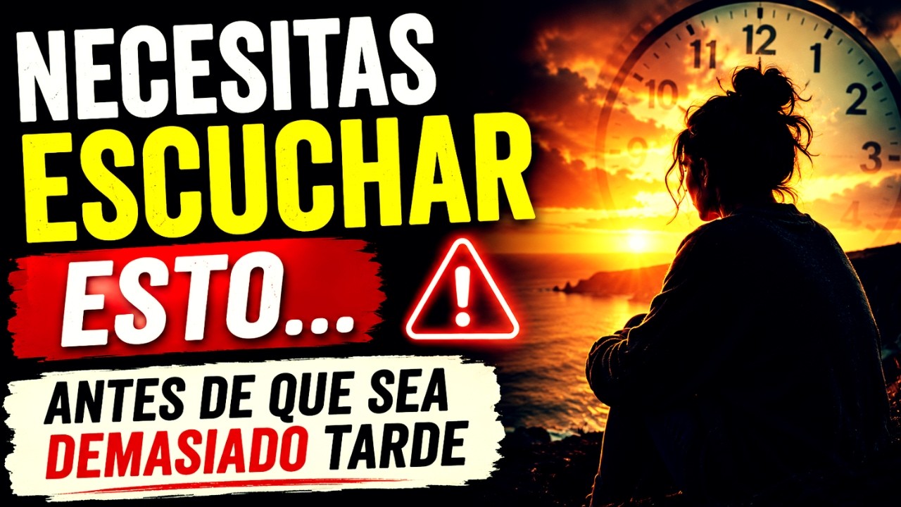 Necesito que escuches esto… antes de que sea demasiado tarde