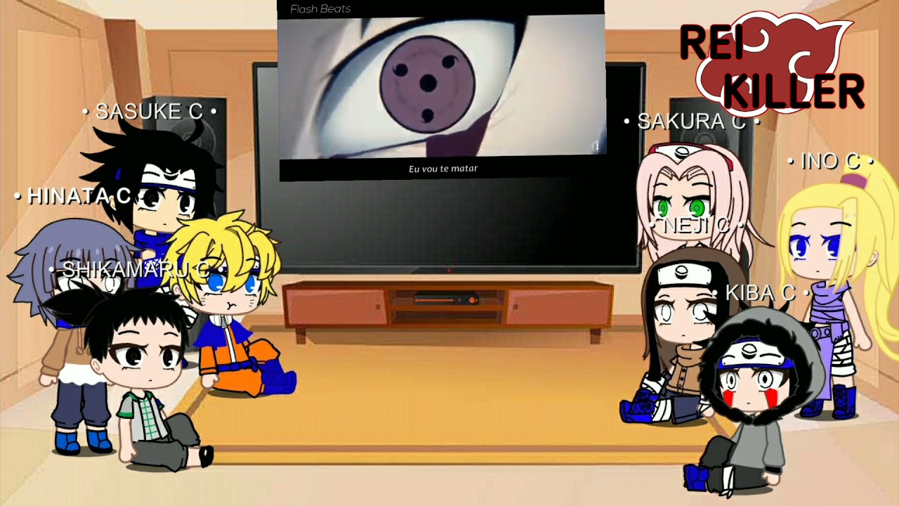 SALA DO NARUTO REACT: RAP DO SASUKE ( FLASH BEATS ) PELO MEU IRMÃO