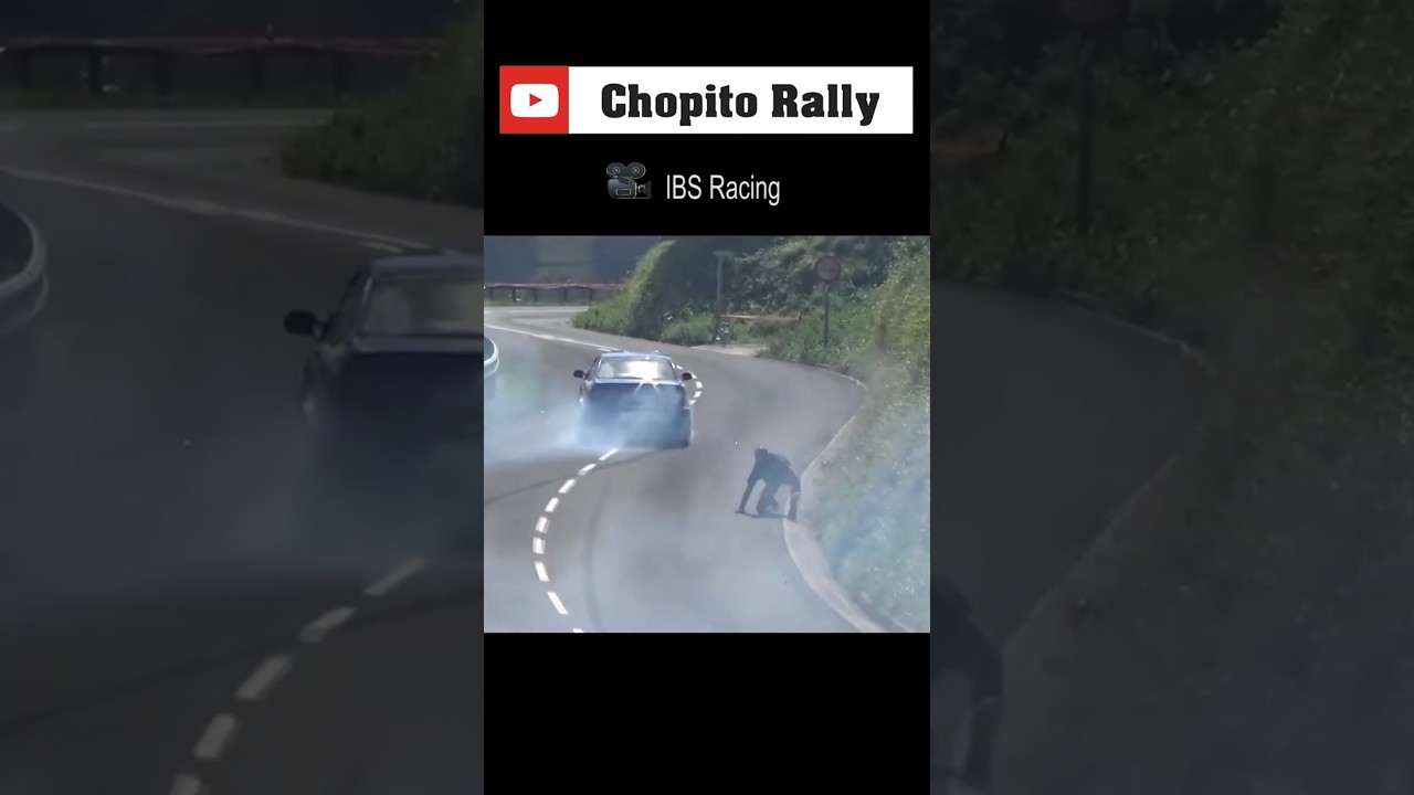 🤯 Where does that guy come from? He falls from the sky 🤣🤣#chopito  #crash #rally #rallye  #wrc