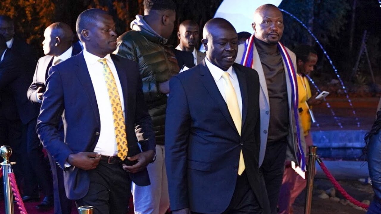 Rigathi Gachagua arrives at CUEA for the Deputy Presidential debate 2022