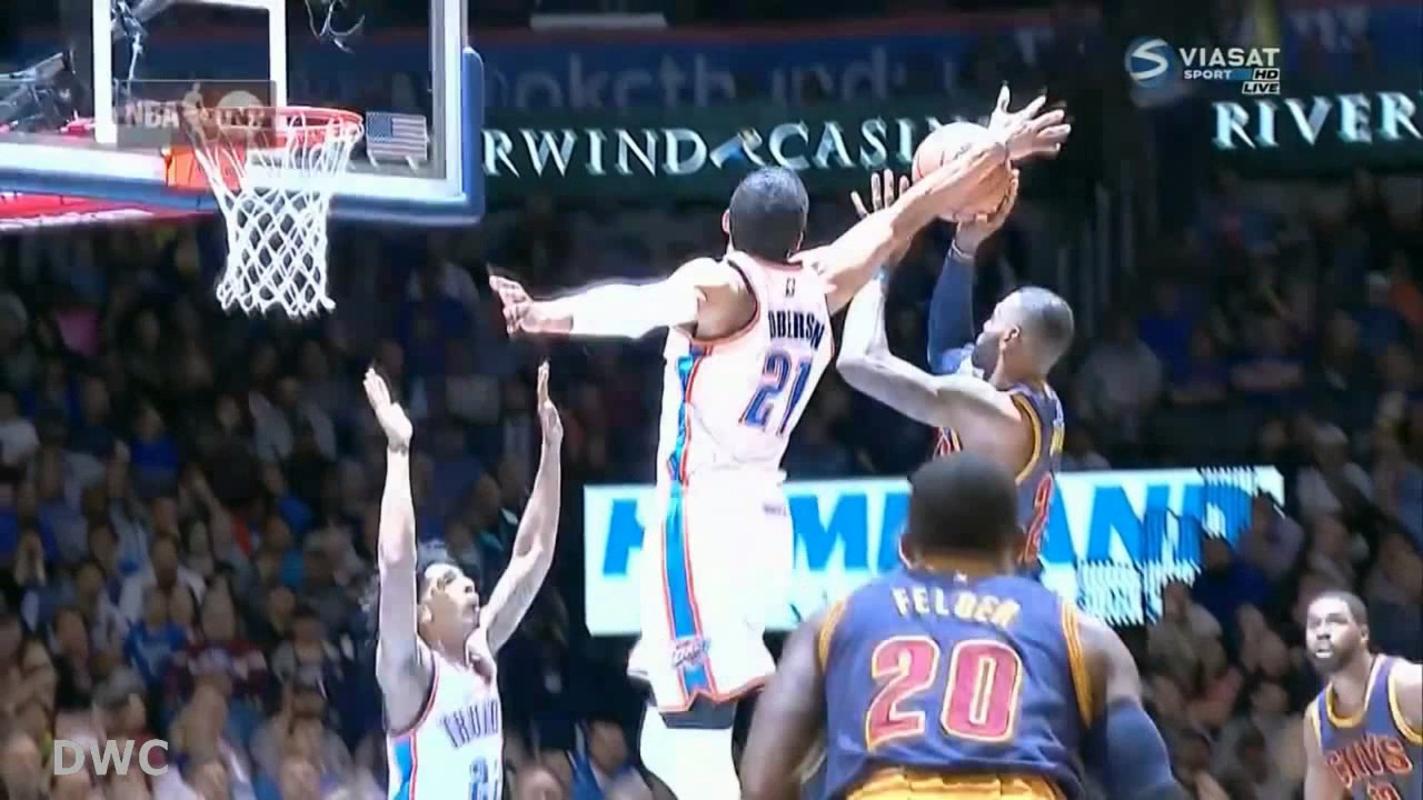 Andre Roberson Defense On LeBron James, RS 2016-2017