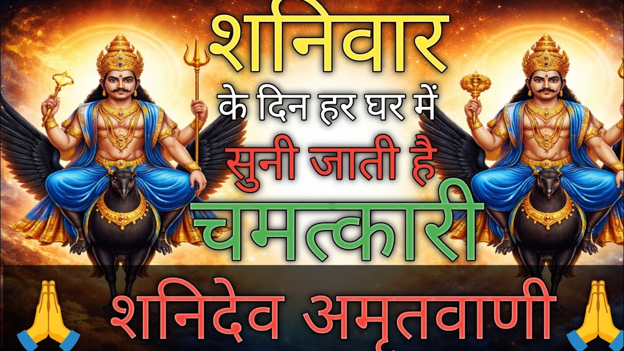 शनिवार के दिन हर घर में सुनी जाती है यह चमत्कारी शनिदेव अमृतवाणी| Shanidevamritvani #bhajan2026 