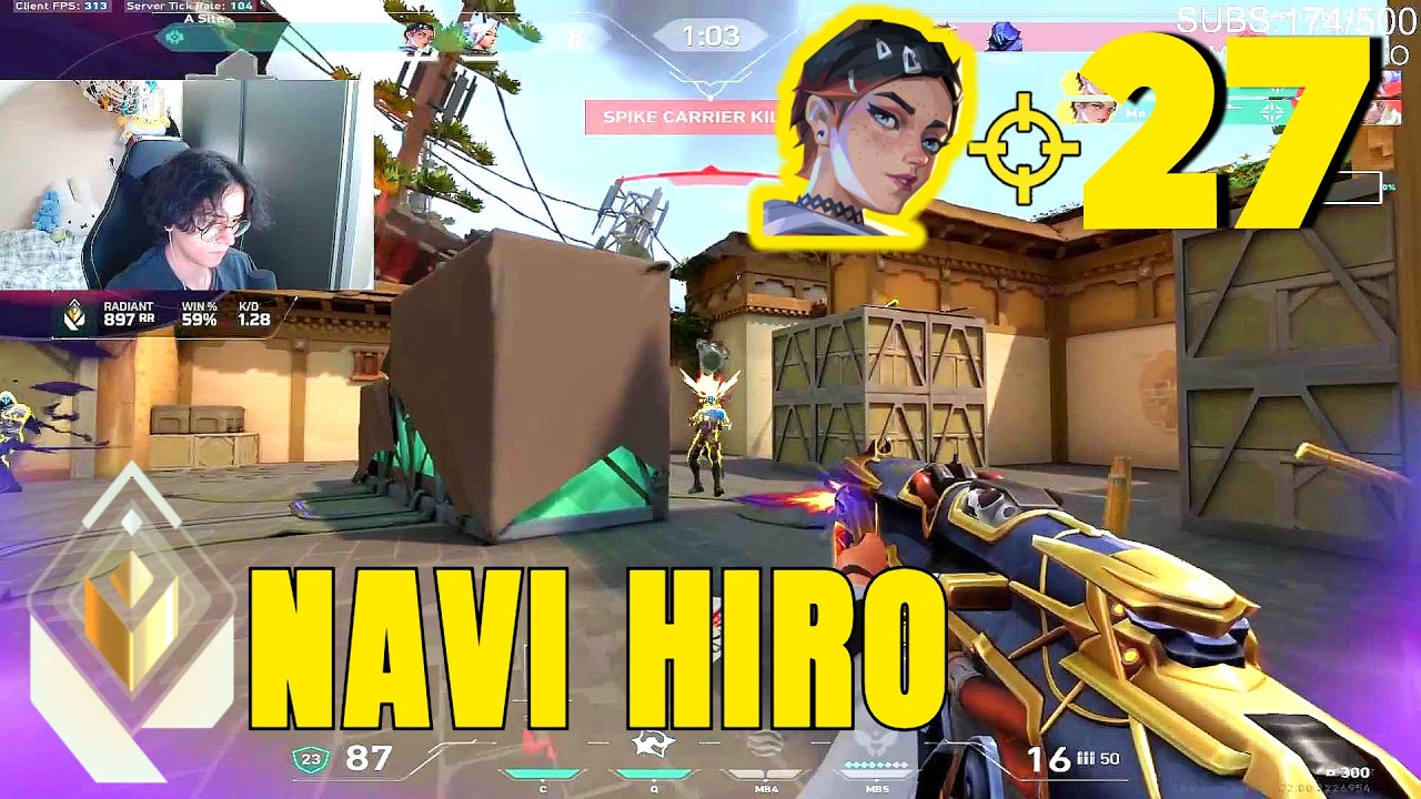 BEST CLOVE INGAME? 47% HS RATE - NAVI Hiro [EU] #MatchMVP