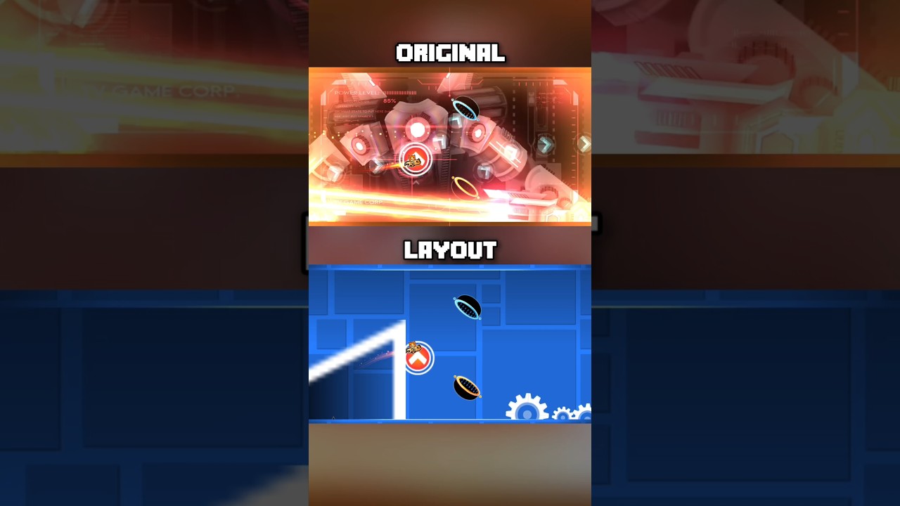 The Incinerator Boss: Original vs Layout | Geometry Dash 2.2 #shorts