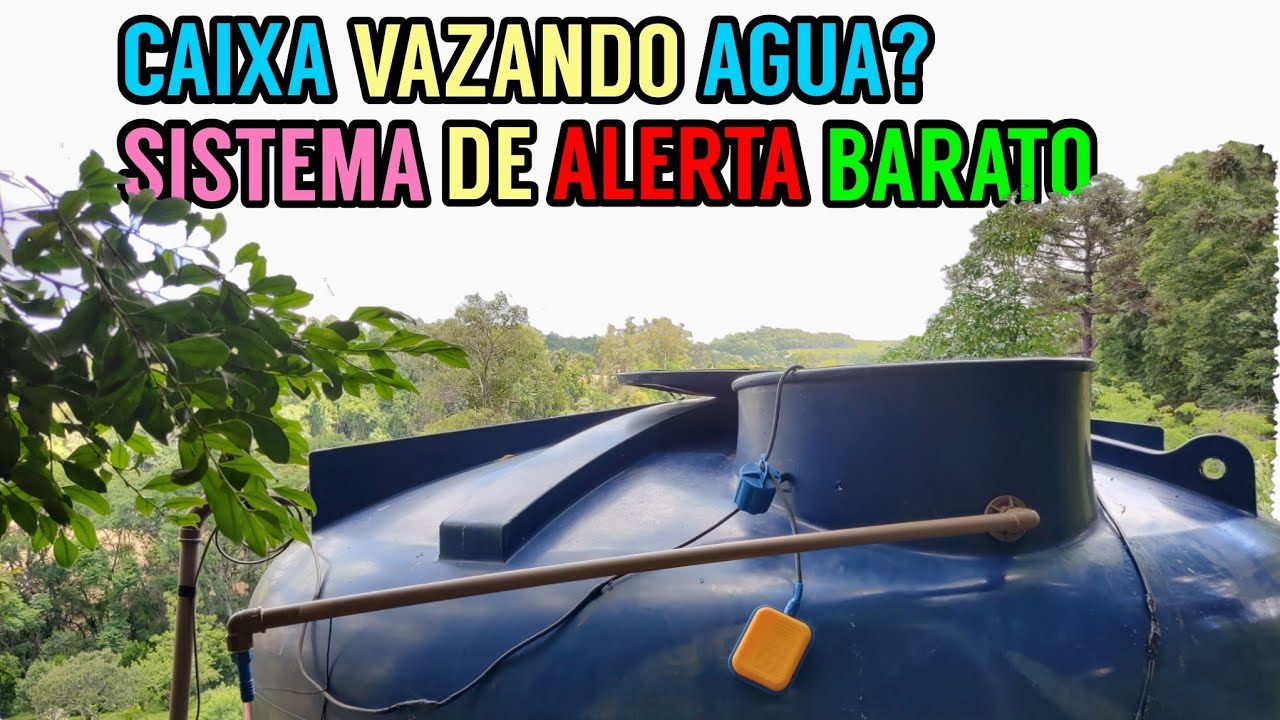 Sistema de ladrão para caixa d'água (com alerta sonoro)