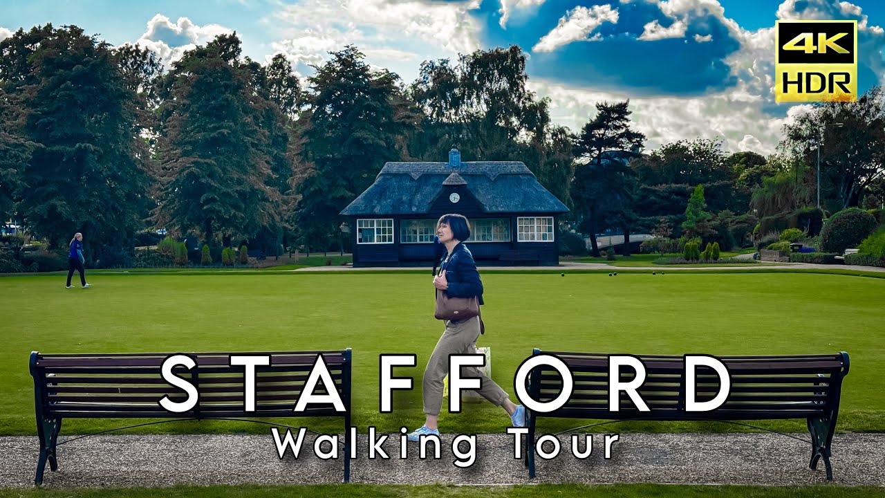 🇬🇧 Staffordshire | Walking Tour of the City Stafford in summer 2024 [4K HDR]