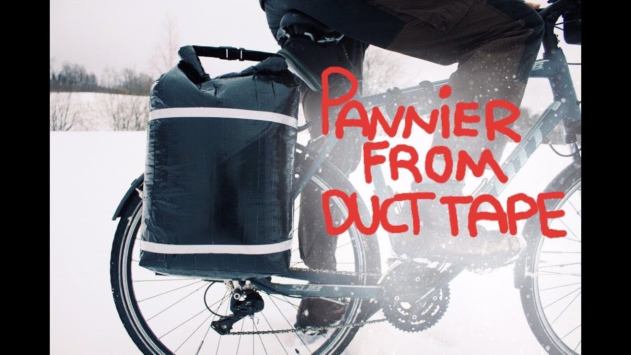 Roll-top Pannier from Duct Tape