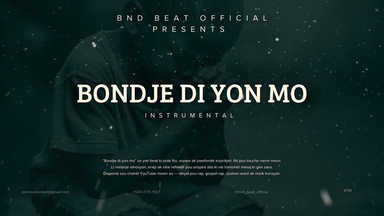 [ FREE ] BAKY TYPE BEAT - BONDJE DI YON MO -  RAP BEAT | MELANCOLIC BEAT | PROD. BND BEAT OFFICIAL