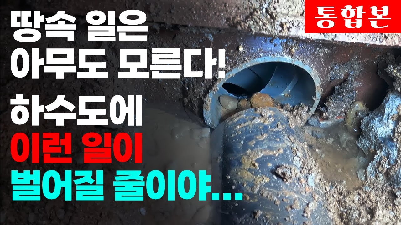 자주 막히는 하수구 반복해서 막히는 하수구는 분명 이유가 있습니다. (111-112화 통합본) | 하수구공식TV📺