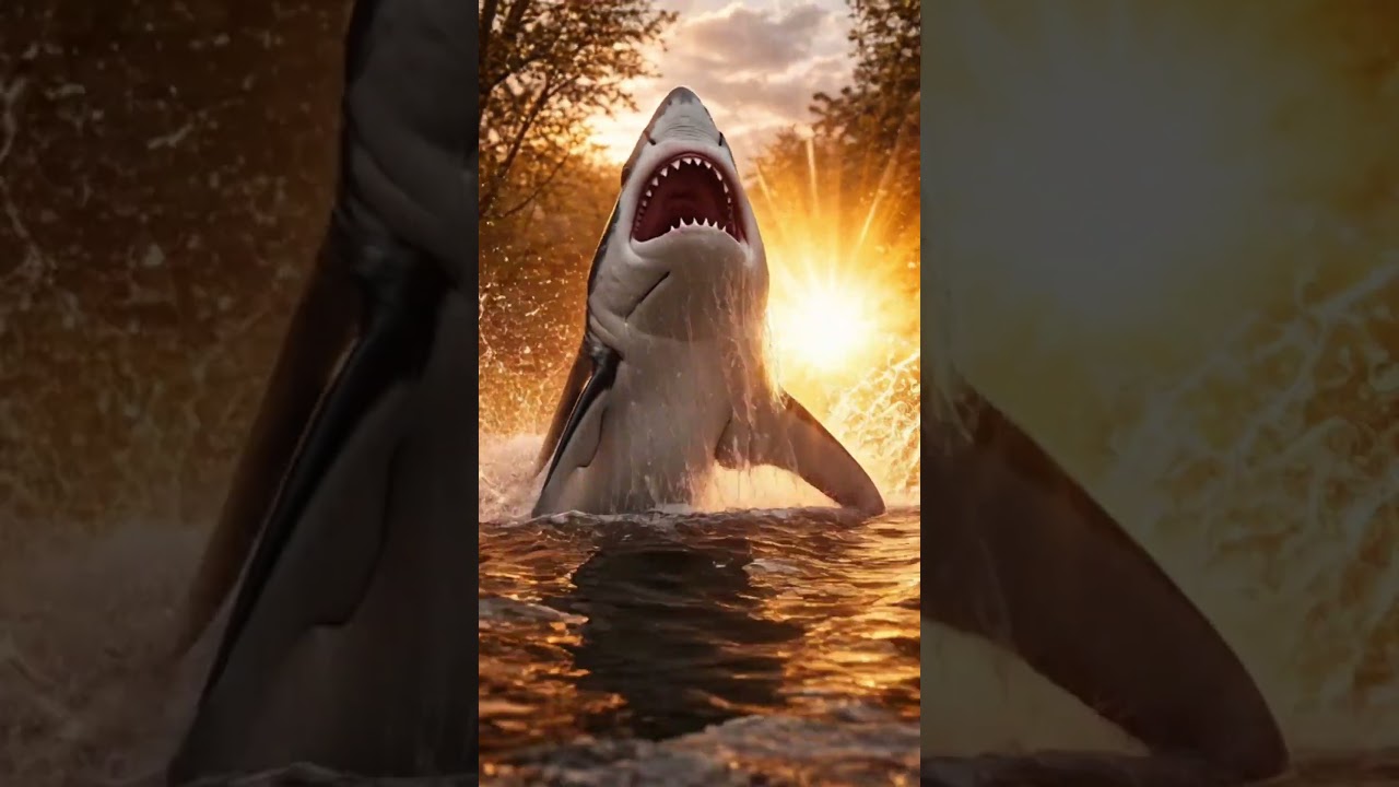 Golden Dino vs Shark 😱🦖 | Realistic 3D Hindi Short | Part 2#shorts