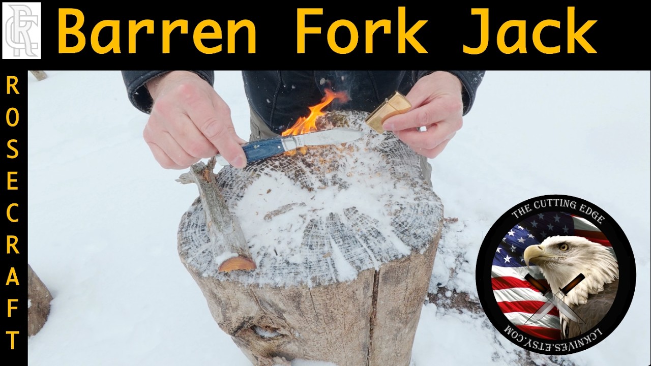 Testing The Rosecraft Barren Fork Jack on this Fun In The Woods Edition of Fatwood Friday