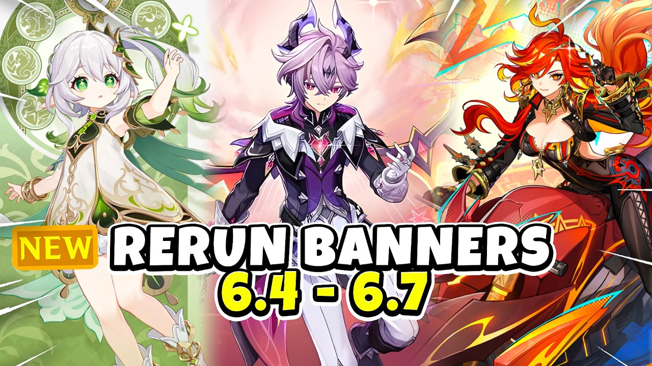 JUST IN! NEW RERUN BANNERS 6.4 - 6.7 WITH CHRONICLED WISH! - Genshin Impact