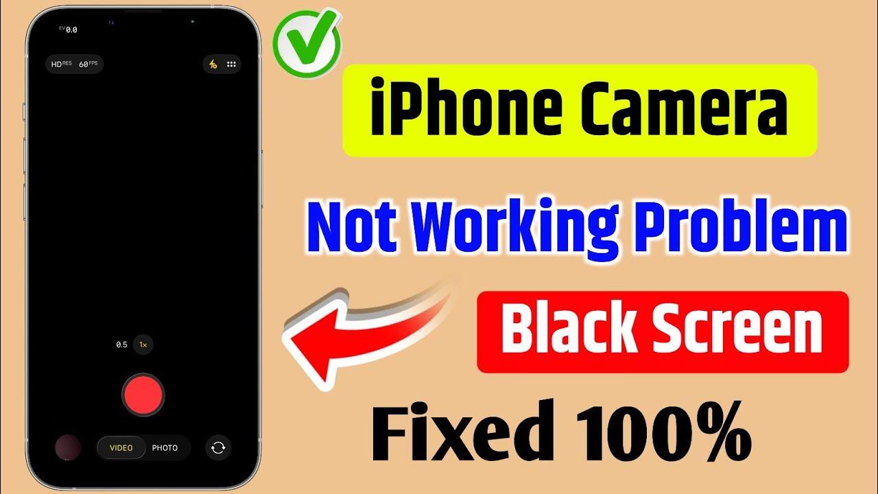 how to fix iphone camera black screen problem | iphone camera is not working | camera black screen 