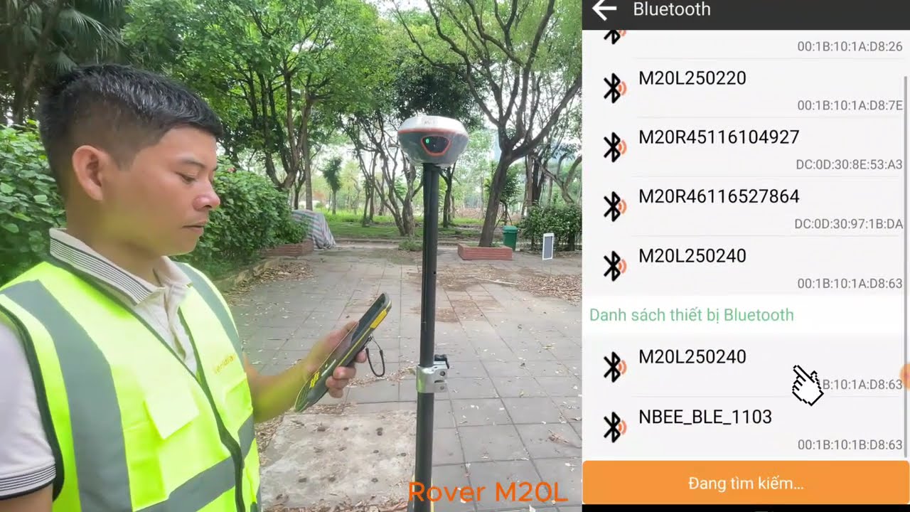 Hướng dẫn sử dụng máy GPS RTK Meridian M20L Laser  cơ bản đến nâng cao