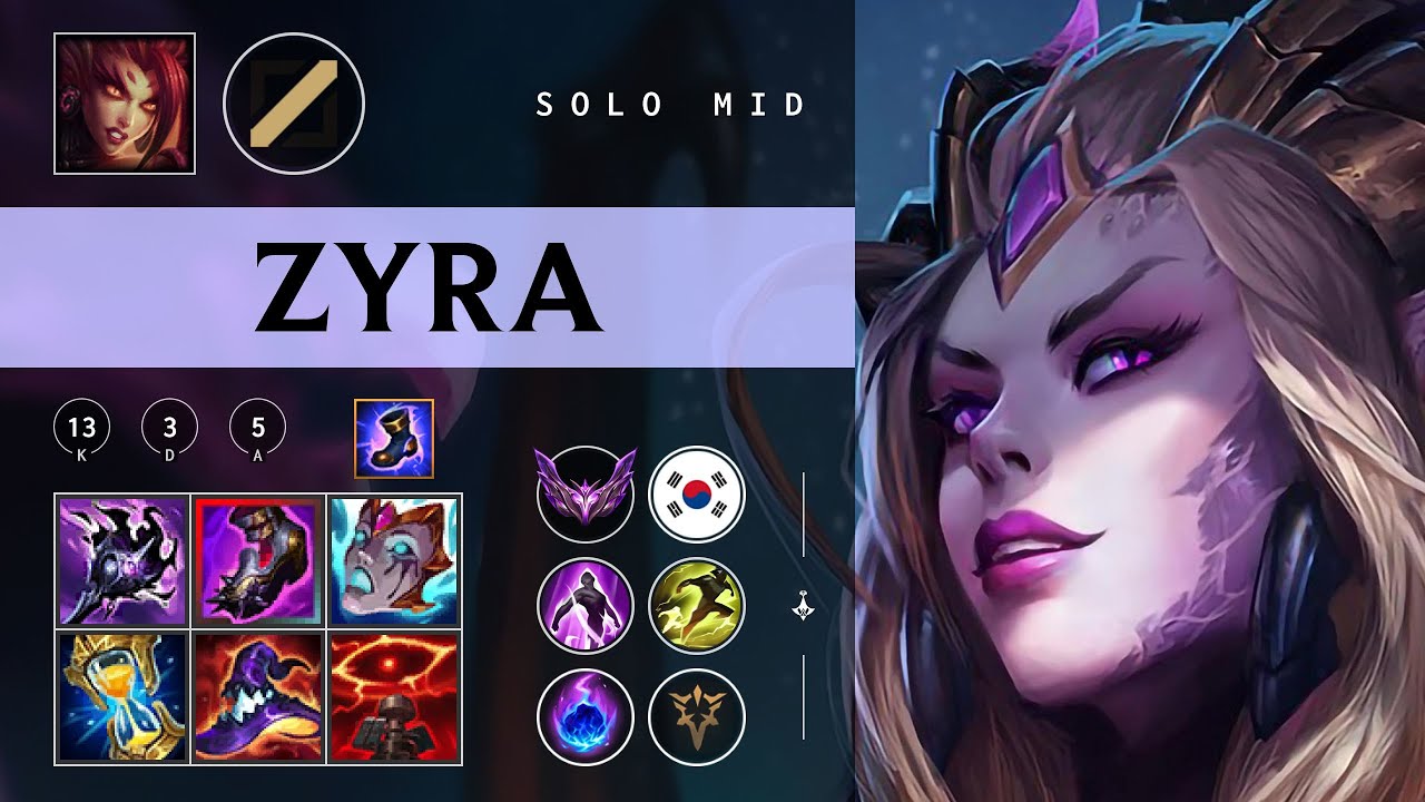 Zyra Mid vs Orianna - KR Master Patch 26.01