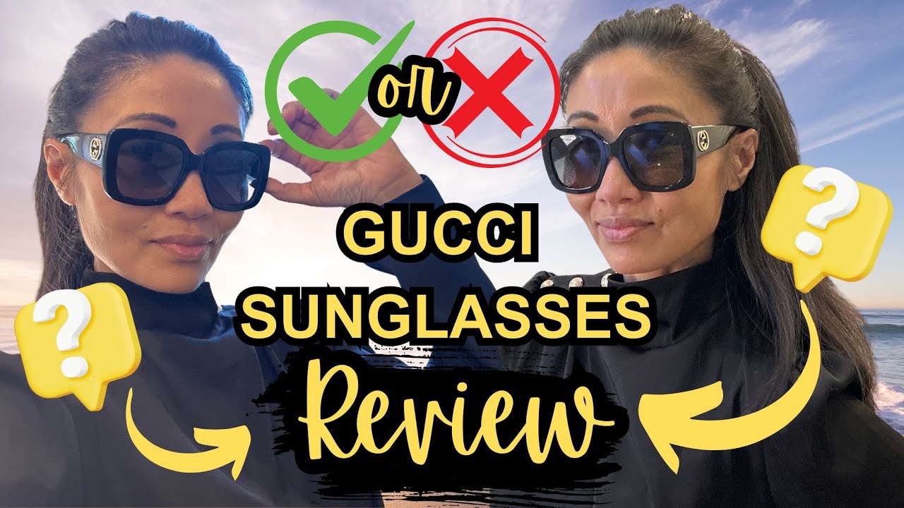 Gucci GG0141S 001 Black GG0141S Square Sunglasses REVIEW