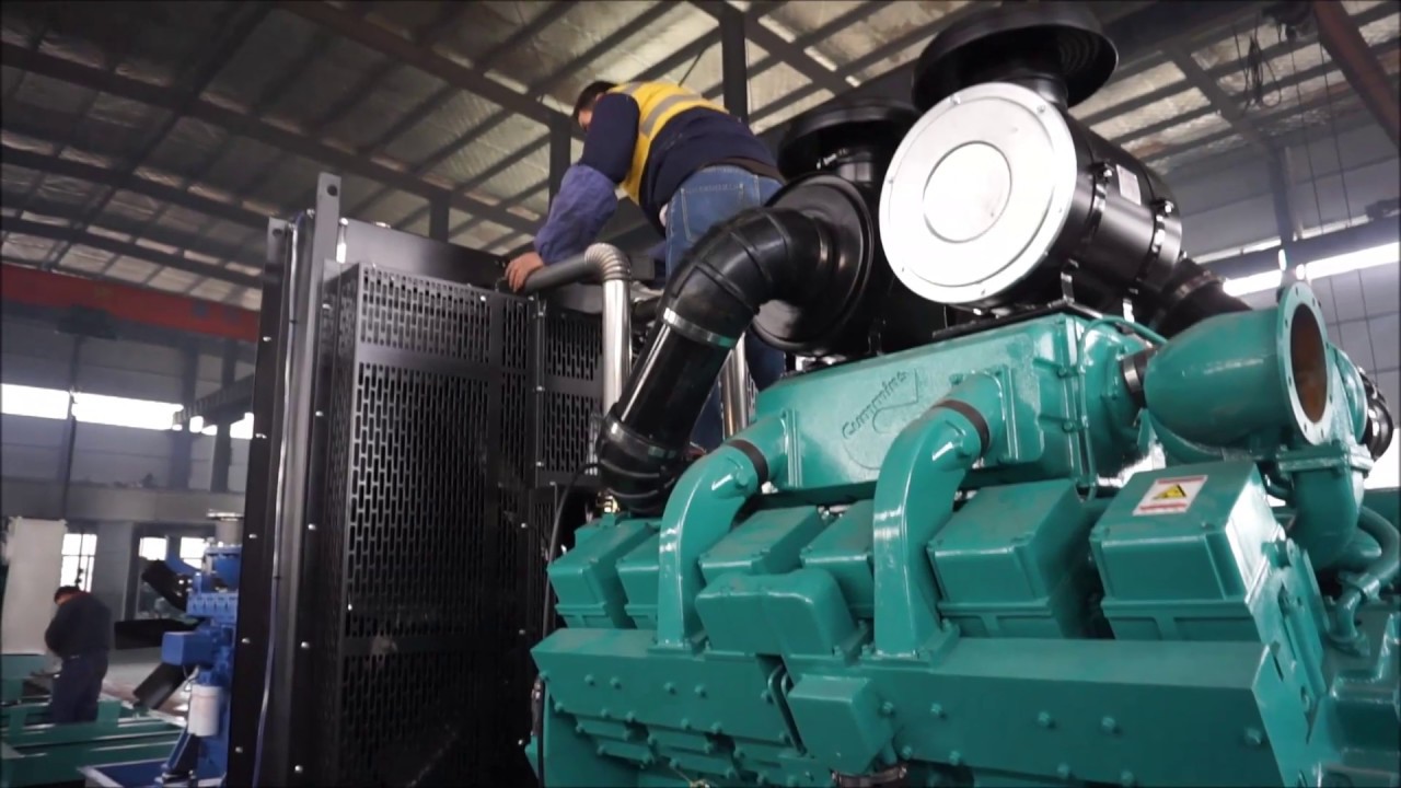 Assemble Radiator on Cummins Electric Power Generator Water-cooled Generating Set