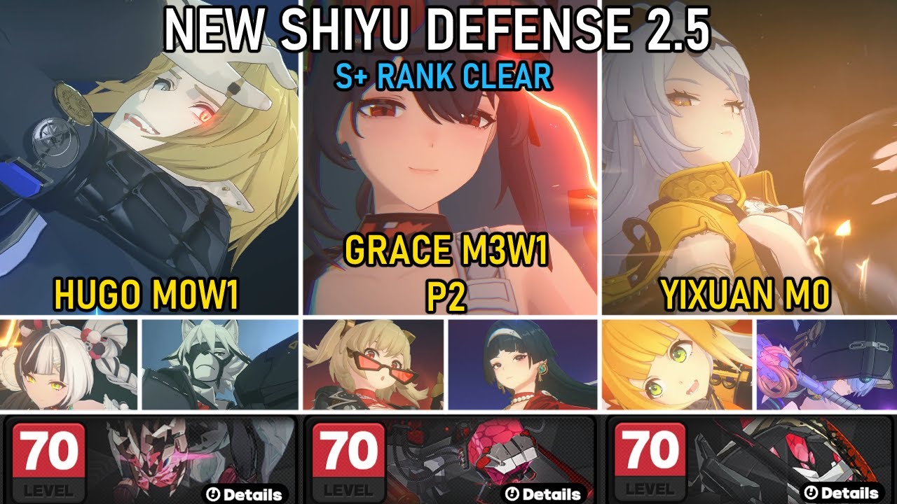 NEW Shiyu Defense Critical Node 5 S+ Hugo Dialyn / Grace Burnice / Yixuan | Zenless Zone Zero 2.5