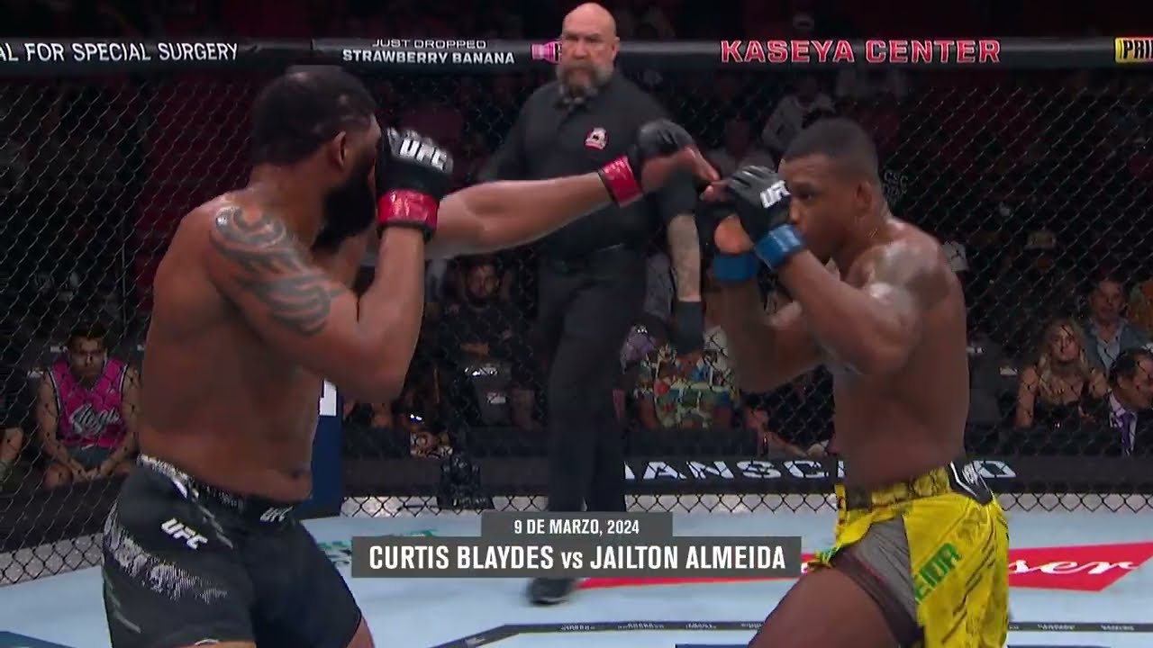 #UFC304 Curtis Blaydes Finaliza a Jailton Almeida