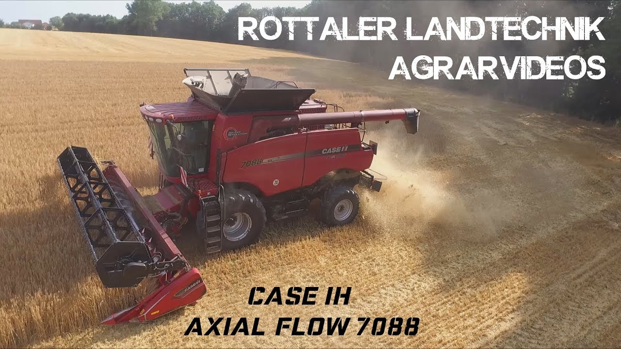Gerste Dreschen mit Case IH Axial-Flow 7088