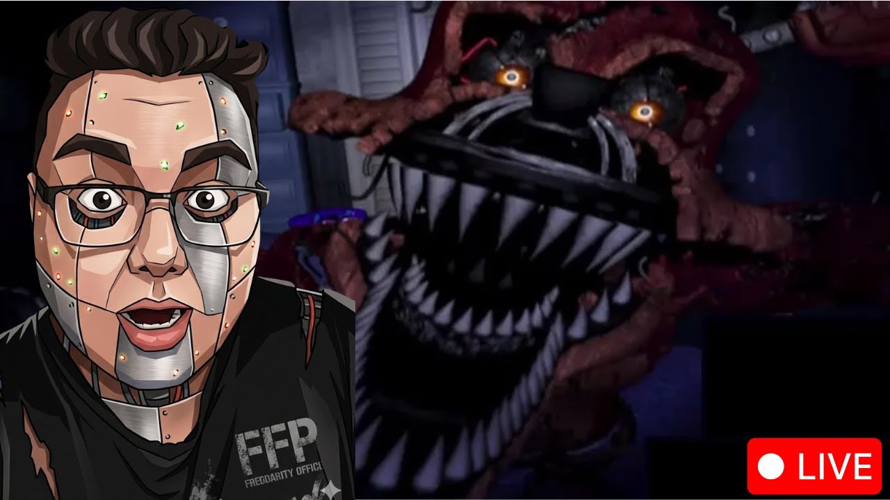 FNAF 4 PELA PRIMEIRA VEZ! 🧸#FNAF4 #FNAF #LIVE #TERROR #FIVE