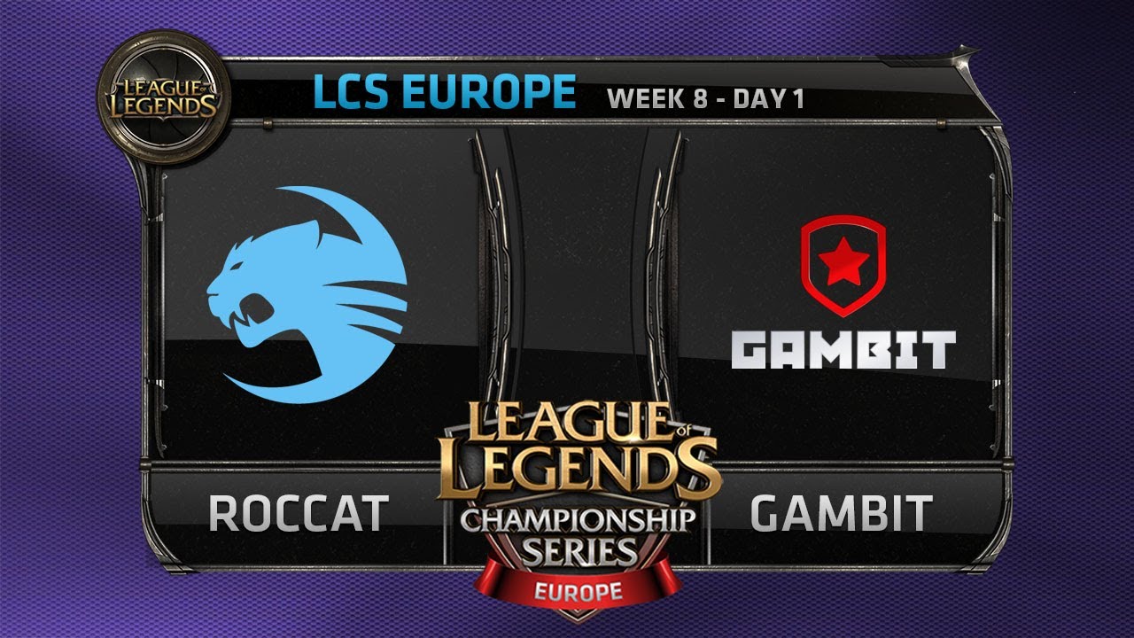 ROCCAT vs Gambit Gaming - LCS EU (W8D1). ESL.TV Polska