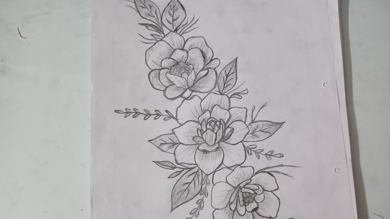 Charcoal Drawing-57  and 4B and 10B pencil