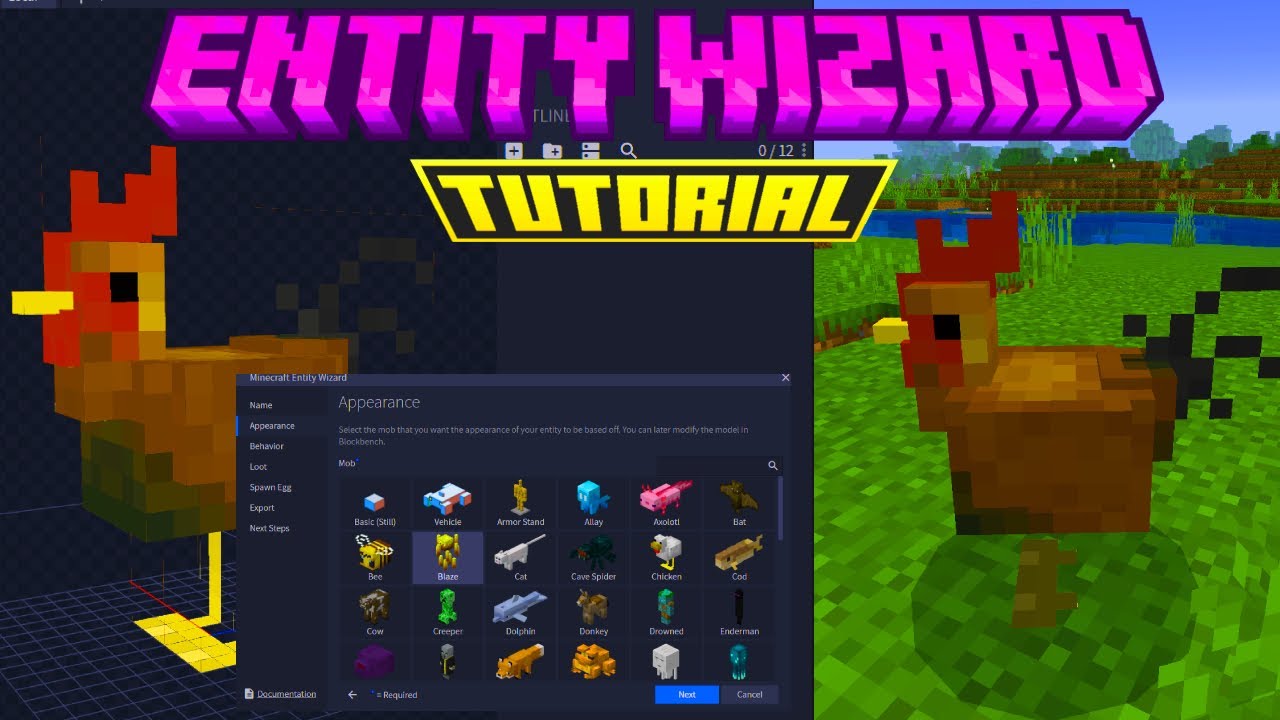 Como Crear Entidades Para Minecraft Bedrock | Blockbench Entity Wizard Tutorial
