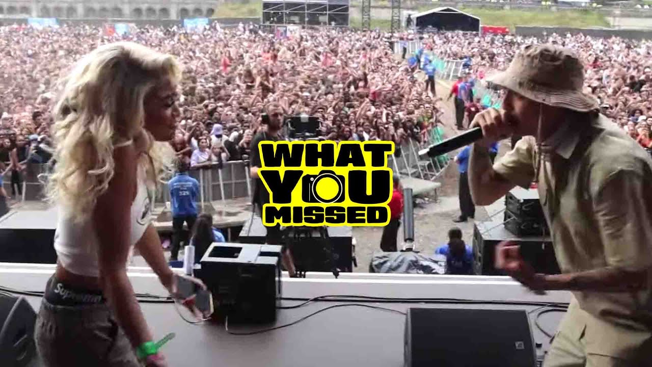 Central Cee Throws AIR FORCES Into The Crowd @Wireless Main Stage SHUTDOWN - What You Missed