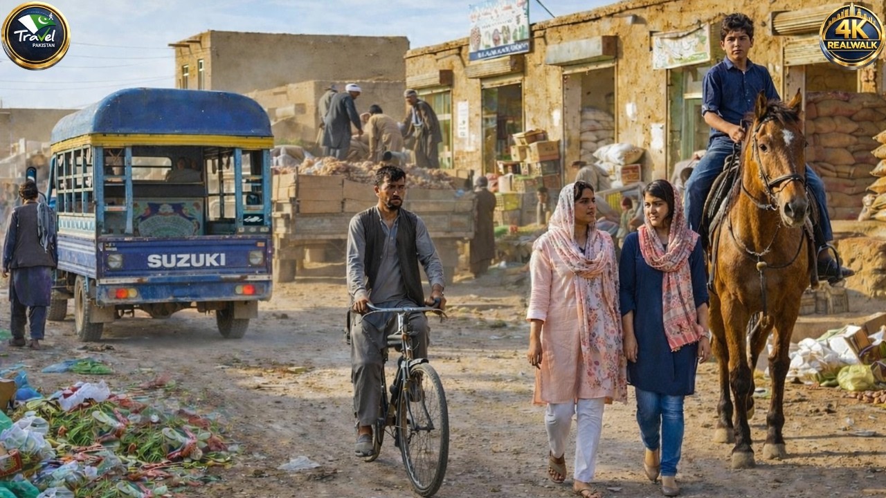 4K HDR Walking Tour of Main City Pakistan Market 🇵🇰  Historical place in Central Punjab